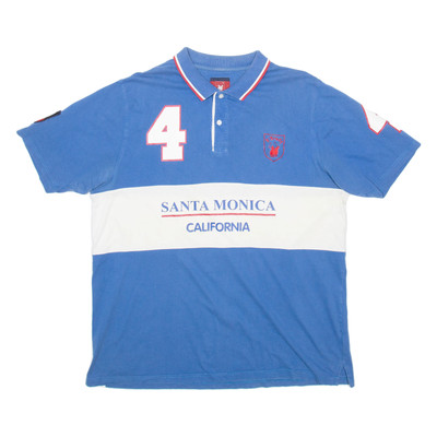 O'BRADY Herren Poloshirt Blau 2XL Kurzarm