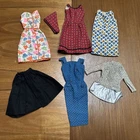 Vintage 1960s BARBIE Doll dress lot 986 sheath 1628 plus extras 1885