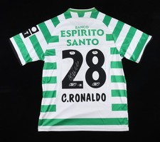Cristiano Ronaldo Signed Sporting Jersey Beckett COA