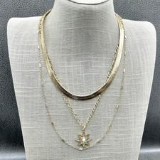 BCBGeneration Layered 3-Strand Necklace Goldt...