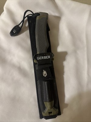 Gerber Bear Survival Ultimate Knife Fixed Blade with Fire Starter and Sheath