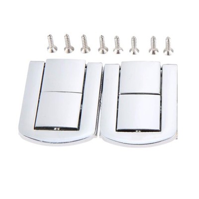 2Pcs Toggle Catch Lock, Silver Retro Style Iron Decorative Hasp Lock Latch Cl...