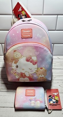 NWT - Loungefly Hello Kitty & Tiny Chum Whimsical Sweets Mini Backpack w/Wallet