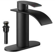 Single-Handle 1 or 3 Hole Waterfall Bathroom Faucet Bathroom Sink Faucet...