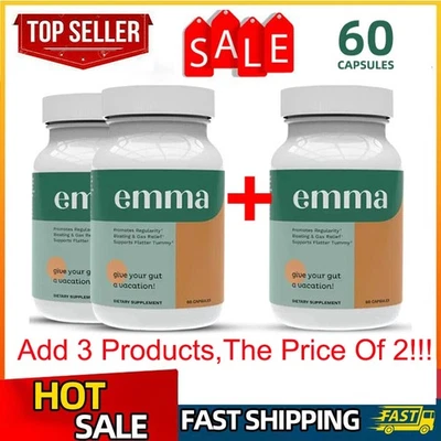 Emma - with Berberine,Resveratrol,Quercetin,Garlic,Colon Cleanse&Detox - 60 Caps