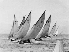 Sailboat Regatta San Francisco Grouped Together A Head Wind The B- 1937 Photo