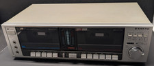 Sanyo RD W55 Stereo Double Cassette Recording Tape Deck Japan Tested  Working