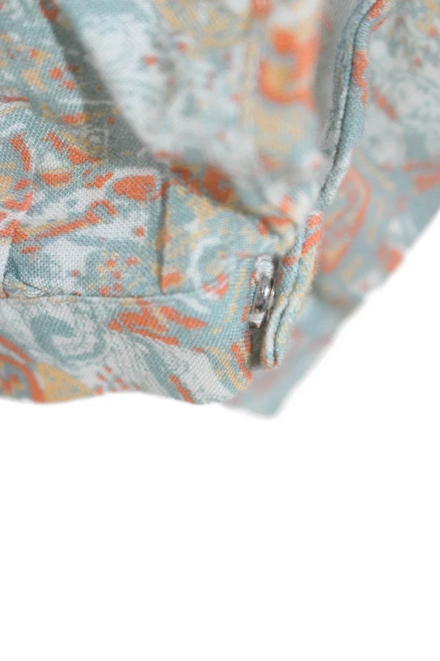 Mameluco Intermix para mujer abstracto manga 3/4 cuello en V cordón multicolor talla S Foto 4 de 4