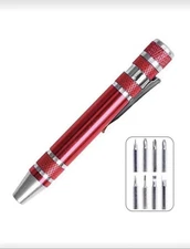 9pcs Mini Aluminum Alloy Screwdriver Set Portable Replaceable Repair Tool