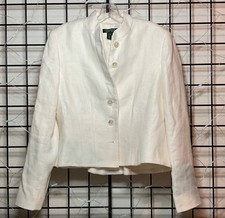 Lauren Ralph Lauren Ivory Cream Herringbone Blazer Women's Size 12