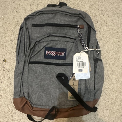 JanSport Cool Backpack, with 15-inch Laptop, Ergonomic Straps, Grey Letterman