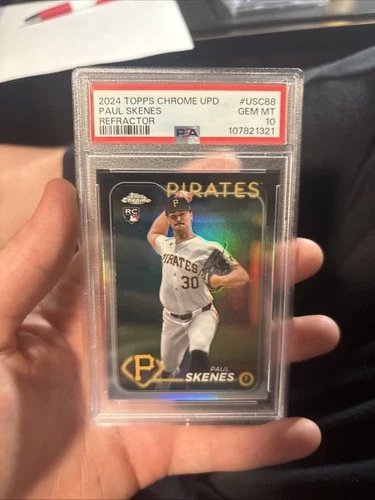 2024 Topps Chrome Update Paul Skenes Refractor Psa 10