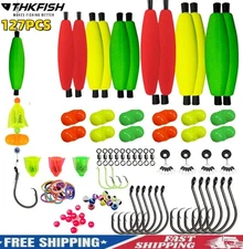 127PCS Catfish Rig Making Kit Catfishing Tackle Accessories Fishing Bait Rigs US