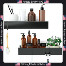Stainless Steel Shower Caddy 2-Pack with Hooks, Waterproof Bathroom Organizer