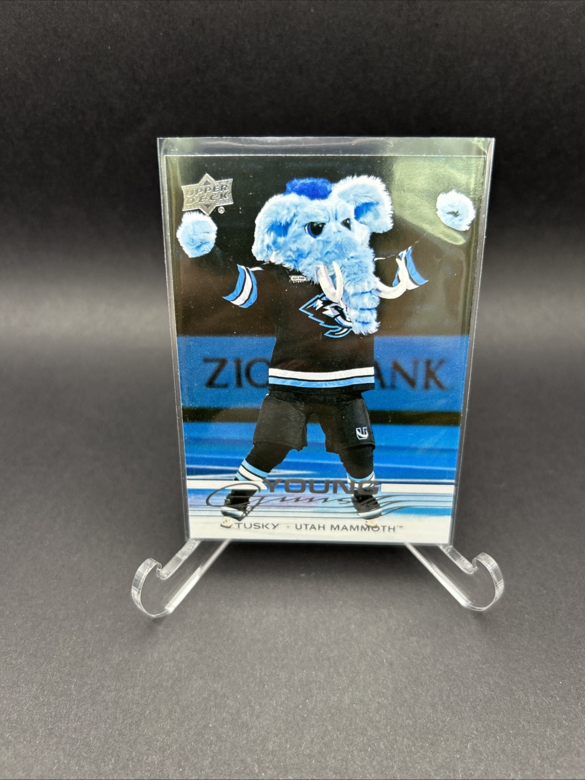 2025-26 Upper Deck Series 2 #498 Tusky Young Guns Utah Mammoth Mascot