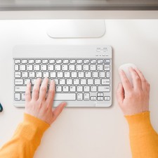 High-Quality Blueteeth Keyboard - Wireless  Waterproof for iPad Mac Desktop USA