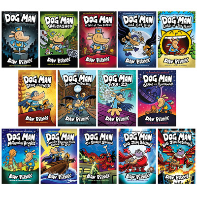 Dog Man Books 1-14 Collection Set Dav Pilkey- NEW (Free P+P) Genuine UK ...