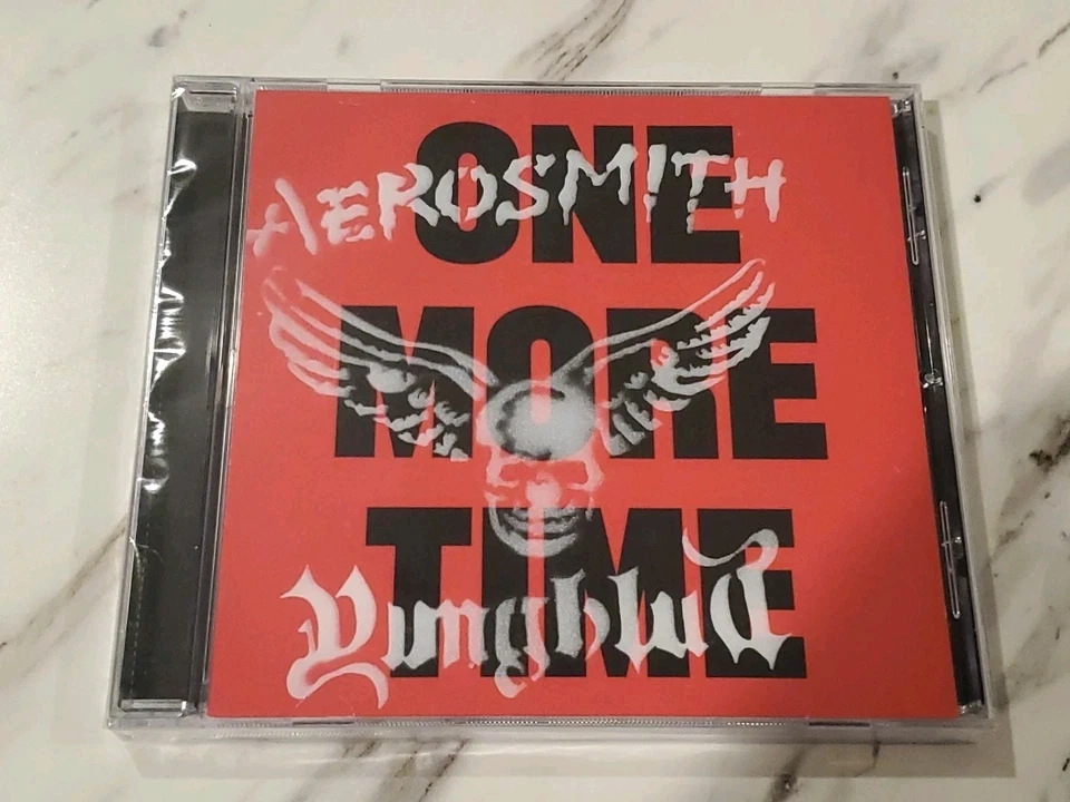 AEROSMITH & YUNGBLUD One More Time 2025 CD SEALED STEVEN TYLER hand SPRAYPAINTED Foto 2 de 3