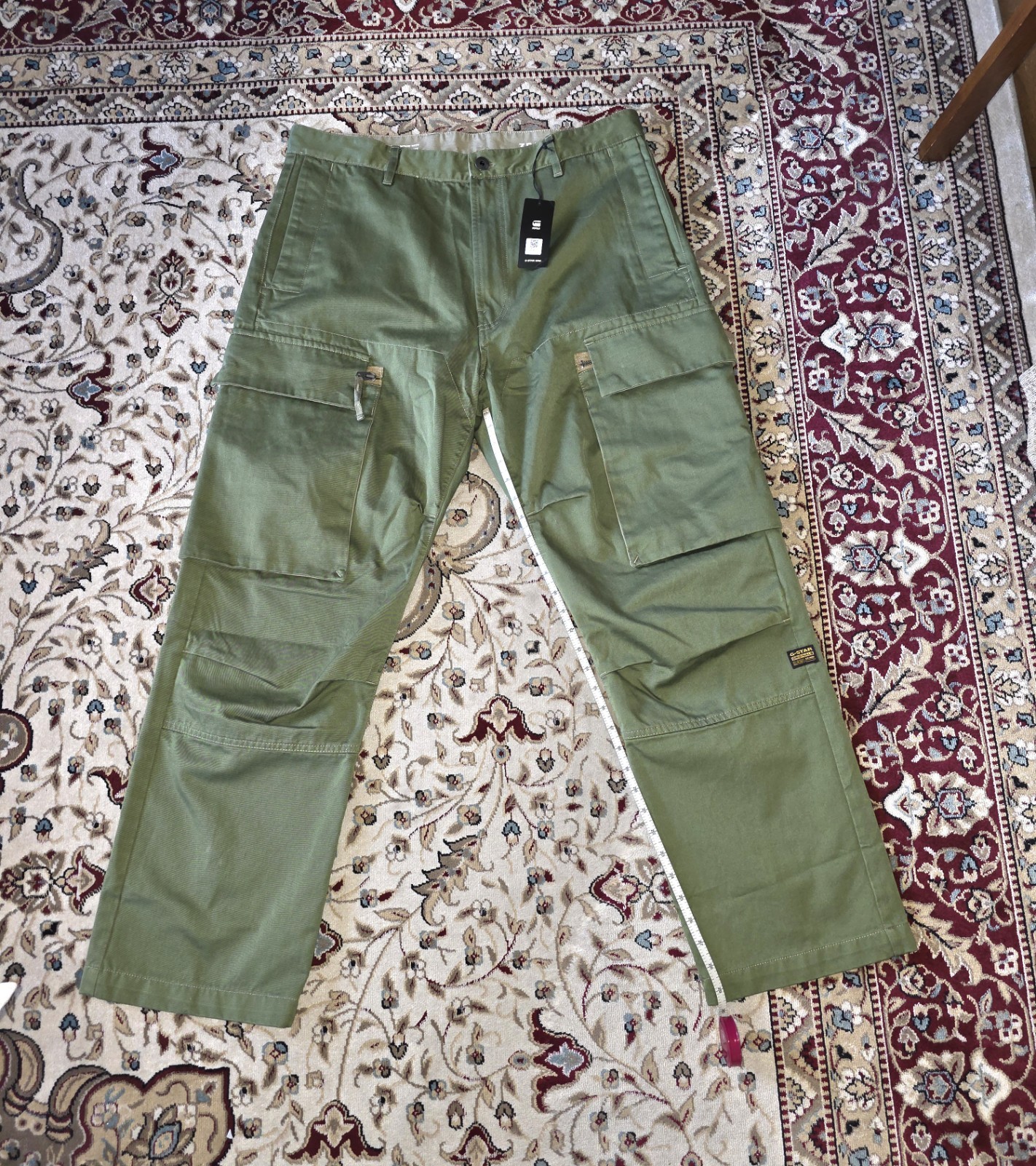 G-Star Raw Carpenter Pants Sage Twill Straight Leg Flat Front Men's 35 image 2