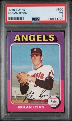 1975 Topps Nolan Ryan #500 PSA 3 VG California Angels HOF