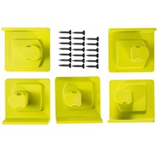 5Pcs Battery Tool Holder Mount Wall Mount Bracket Screw Set For Ryobi One+ 18V