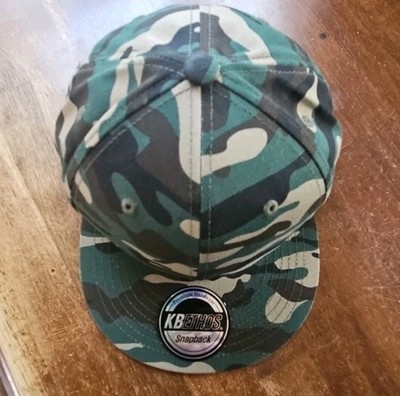 Kb Ethos Premium Headwear Snapback  Camo Flat Bill New