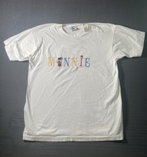 Vintage 90s Walt Disney Minnie Mouse Embroidered SIngle Stitch Shirt