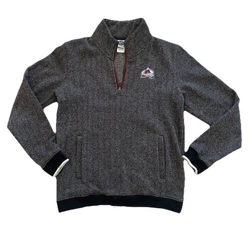 NHL Colorado Avalanche 1/4 PullOver Fleece Medium Official Licensed Product NWOT