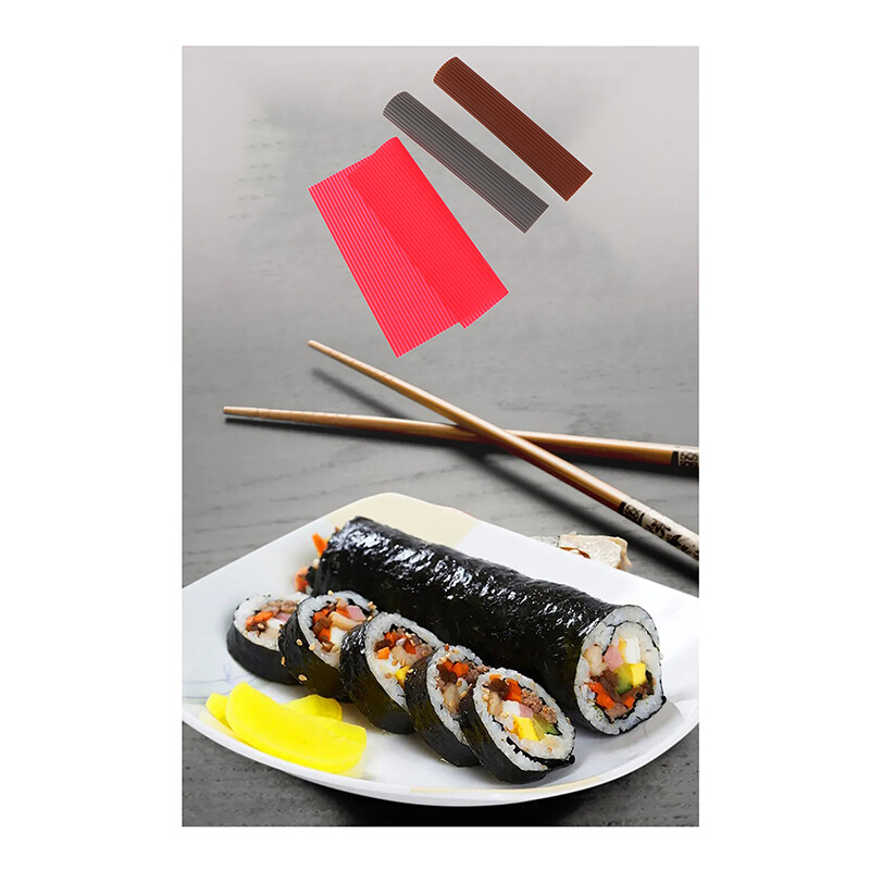 Silicone Sushi Mat Elastic Tightening Rice Ball Roller Mat Rolling Mold