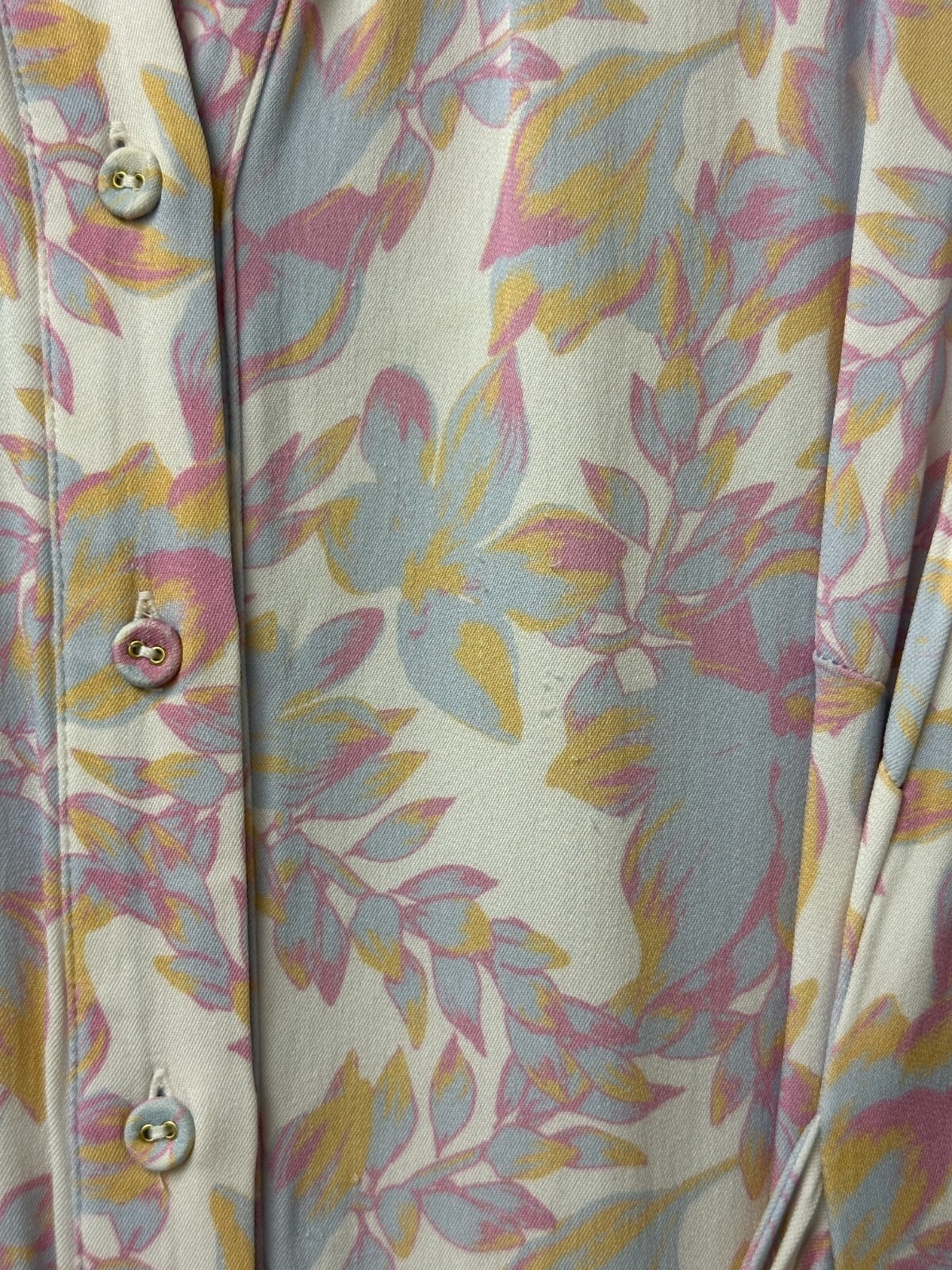 REBECCA VALLANCE Fleur Shirt Dress Floral Print LS AU 8 RRP 729 WITH DEFECTS image 7
