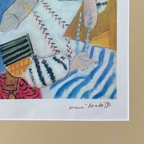 HENRI MATISSE CIRCA 1948 AWESOME SIGNED PRINT MATTED 11 X 14 BUY IT NOW! - Picture 2 of 3