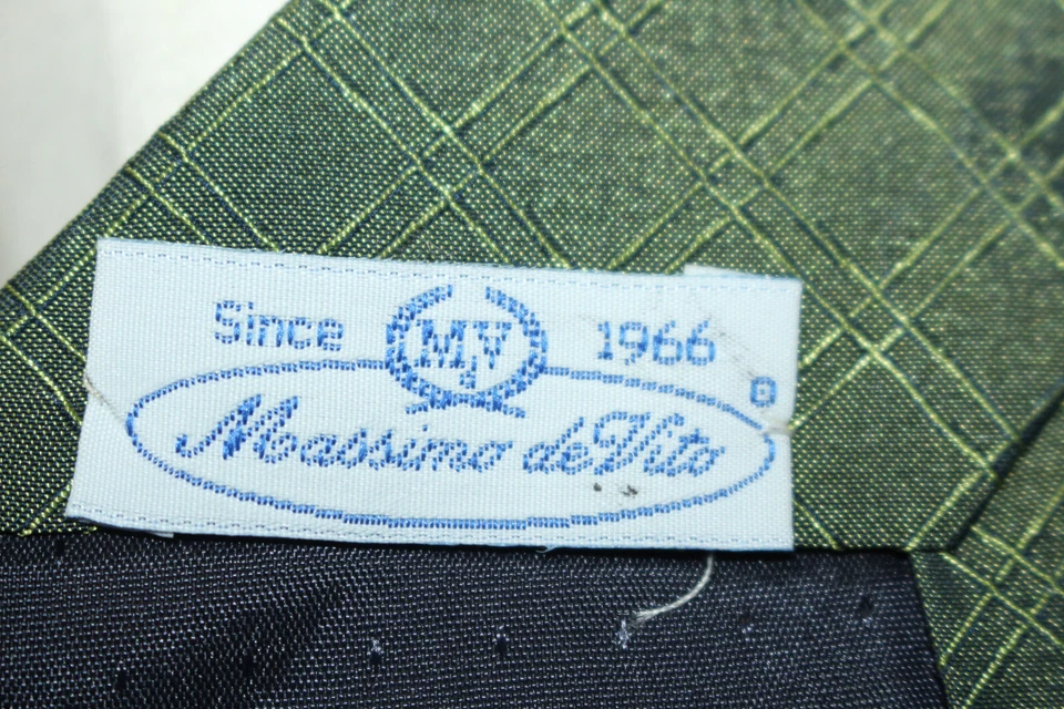Corbata de seda MASSIMO DE VITO hecha en Italia F54935 Foto 4 de 4