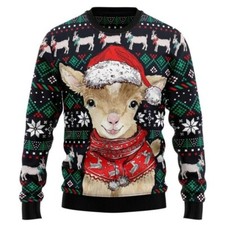 Cute Goat Ugly Christmas Sweater   Best Gift For Christmas Goat lover Gift