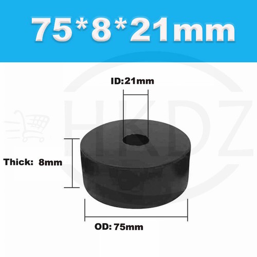 Black Round Rubber Pads Anti Vibration Isolation Spacer Buffer Block OD 9mm-90mm - Picture 223 of 254