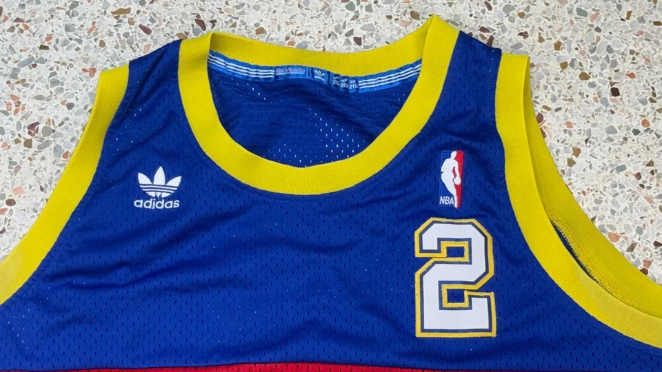 Adidas Hardwood Classics NBA Vtg Denver Nuggets #2 Alex English Jersey Size 2XL - Image 4 of 4