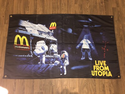 アイドル TRAVIS SCOTT CACTUS JACK Utopia Flag Travis Scott x McDonald's - 