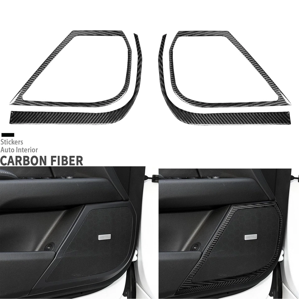Kits de molduras exteriores interiores completos de fibra de carbono real de 42 piezas para Cadillac XTS 13-19 Foto 4 de 4