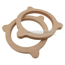 2PCS 6.5" inch Car Speaker Spacer Ring Adaptor Brackets Mounting Adapter Plate