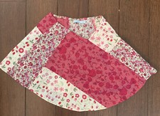 Jigsaw Junior Skirt Girl's Size 6/7 Pink Cream Cotton Floral