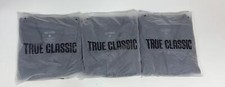 3 Pack True Classic Men s Polo Shirts Short Sleeve Collared Shirt, Carbon, XL