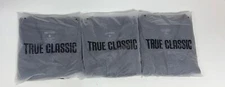 3 Pack True Classic Men’s Polo Shirts – Short Sleeve Collared Shirt, Carbon, XL