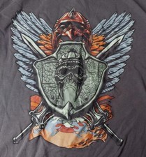 Castle Gray Skull He-Man 3XL Womens Black T-Shirt Masters of the Universe