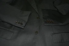 Pronto Uomo Couture Super 120s Charcoal Gray Wool Suit 42R 36W ITALY 