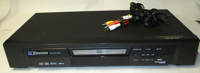EMERSON Black Dolby Digital 5.1 DTS MP3 Audio Video DVD CD Player EWD7002 Tested