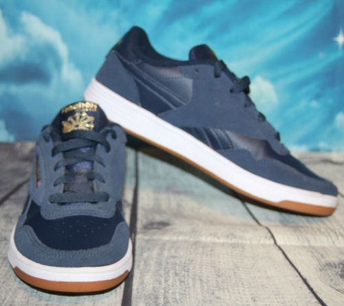 Club MEMT Leather Gum Sole Sneaker Navy 