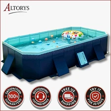 Foldable Hard-Shell Backyard Pool – Non-Inflatable Splash Pool for Kids & Pets