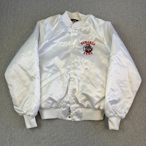 Vintage Bonanza Casino Reno Satin Jacke - Gr. Medium - King Louie Pro Fit Siehe Bilder