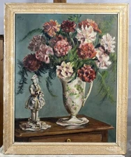 Oil On Panel Bouquet Still Life Flowers Signed Ph.roy Phileas Roy (XIX ° ) ?