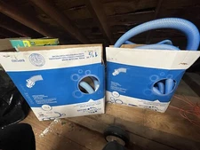 TWO Pool Style Deluxe Pool Vacuum Hose PSL-40-8225 1-1/2" x 25' Swivel Cuff