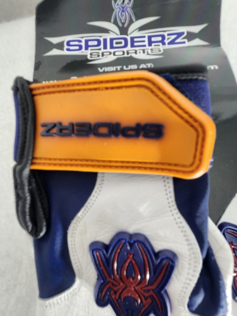 Gants De Frappe Spiderz Baseball Softball – Marine/blanc, Taille XL